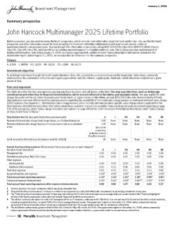 John Hancock Funds II Multimanager 2025 Lifetime Portfolio.
